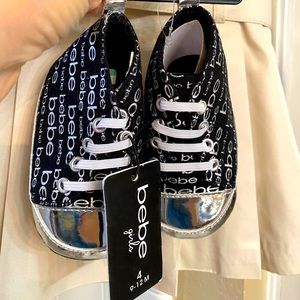 Bebe Infant Sneakers Size 4 (9 -12 months)